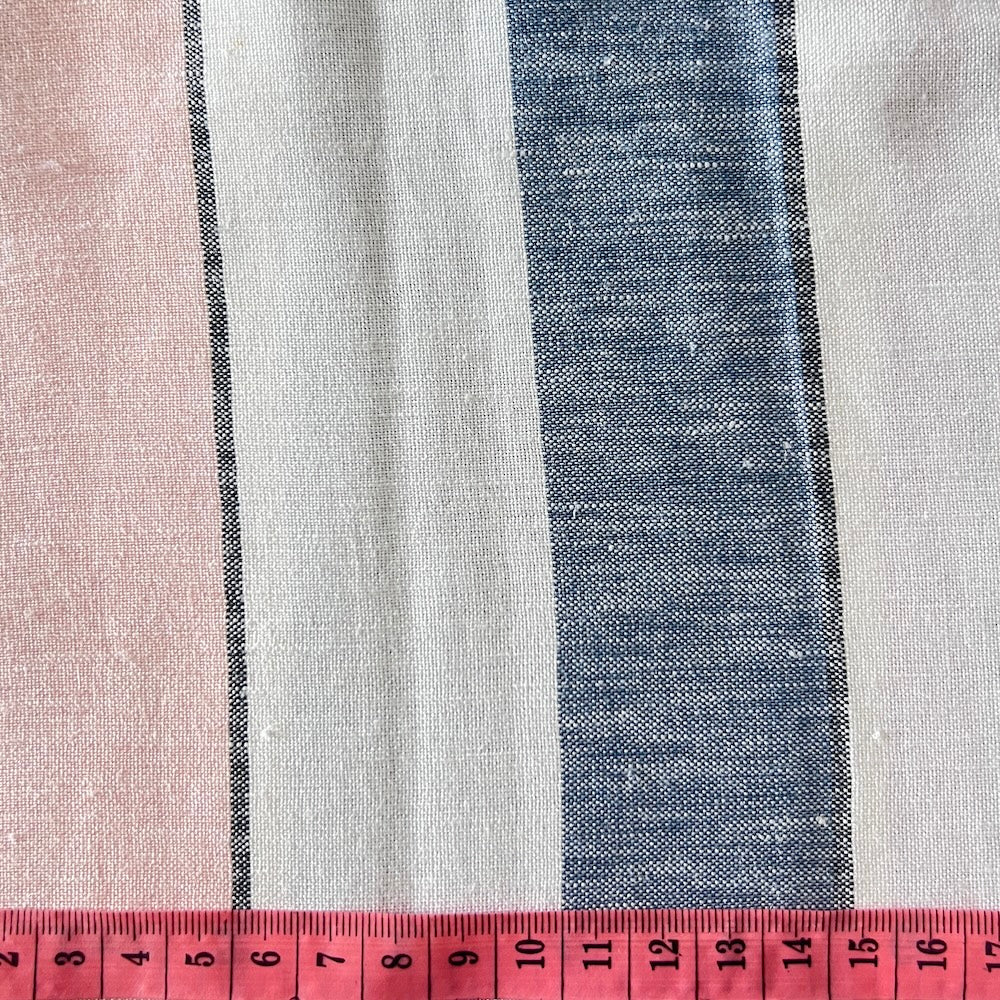 Beach Stripe Yarn-Dyed Linen Sample
