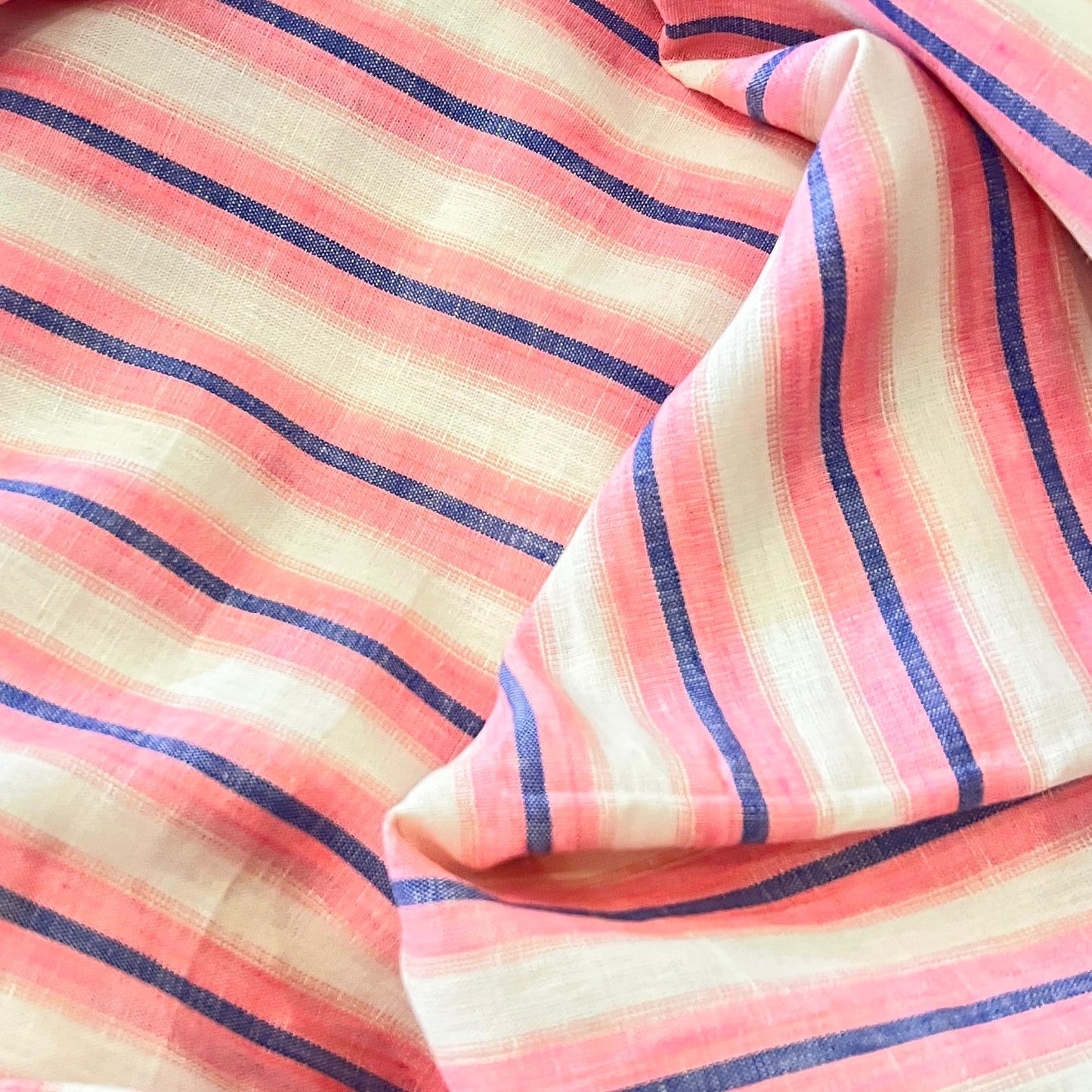 Diva Yarn-Dyed Stripe Linen Sample