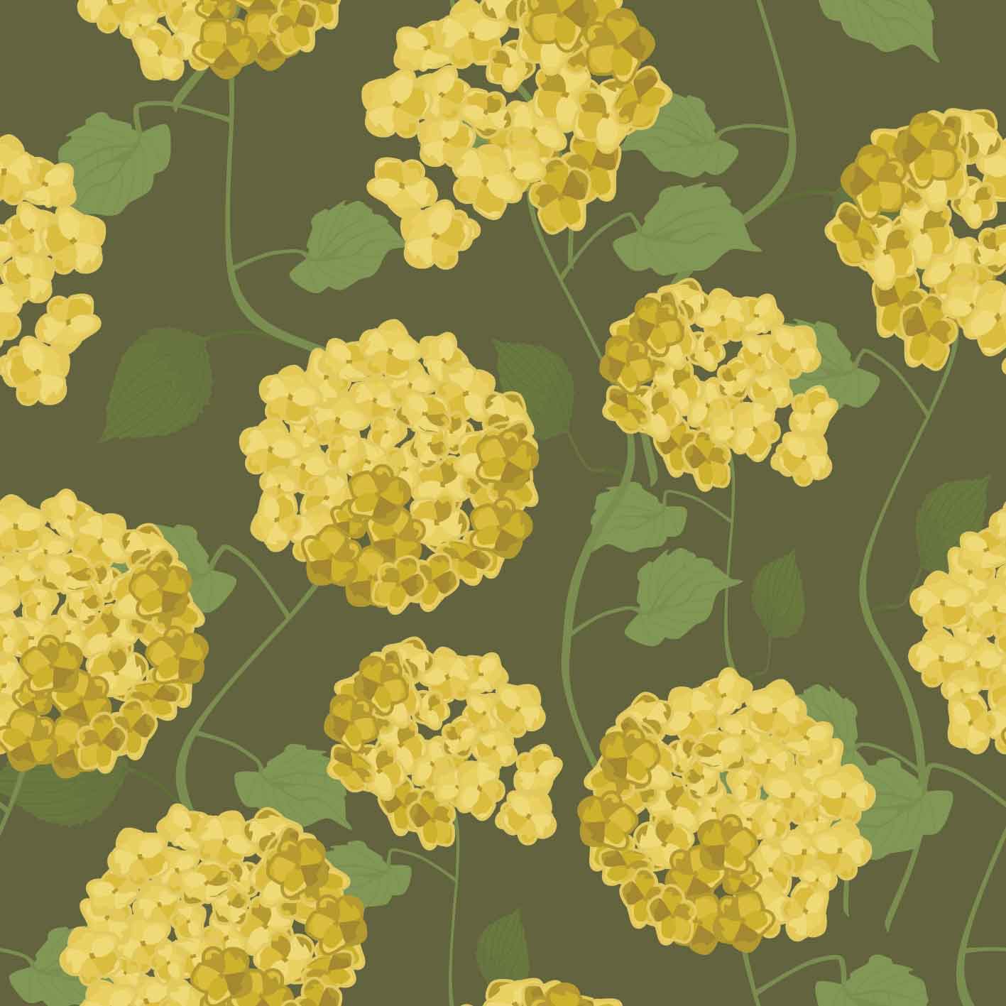 Floating Hydrangea Mango Mint - Cypress