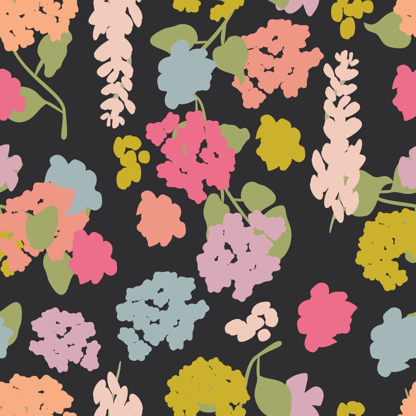 Floral Falling Terra Solis - Moonless