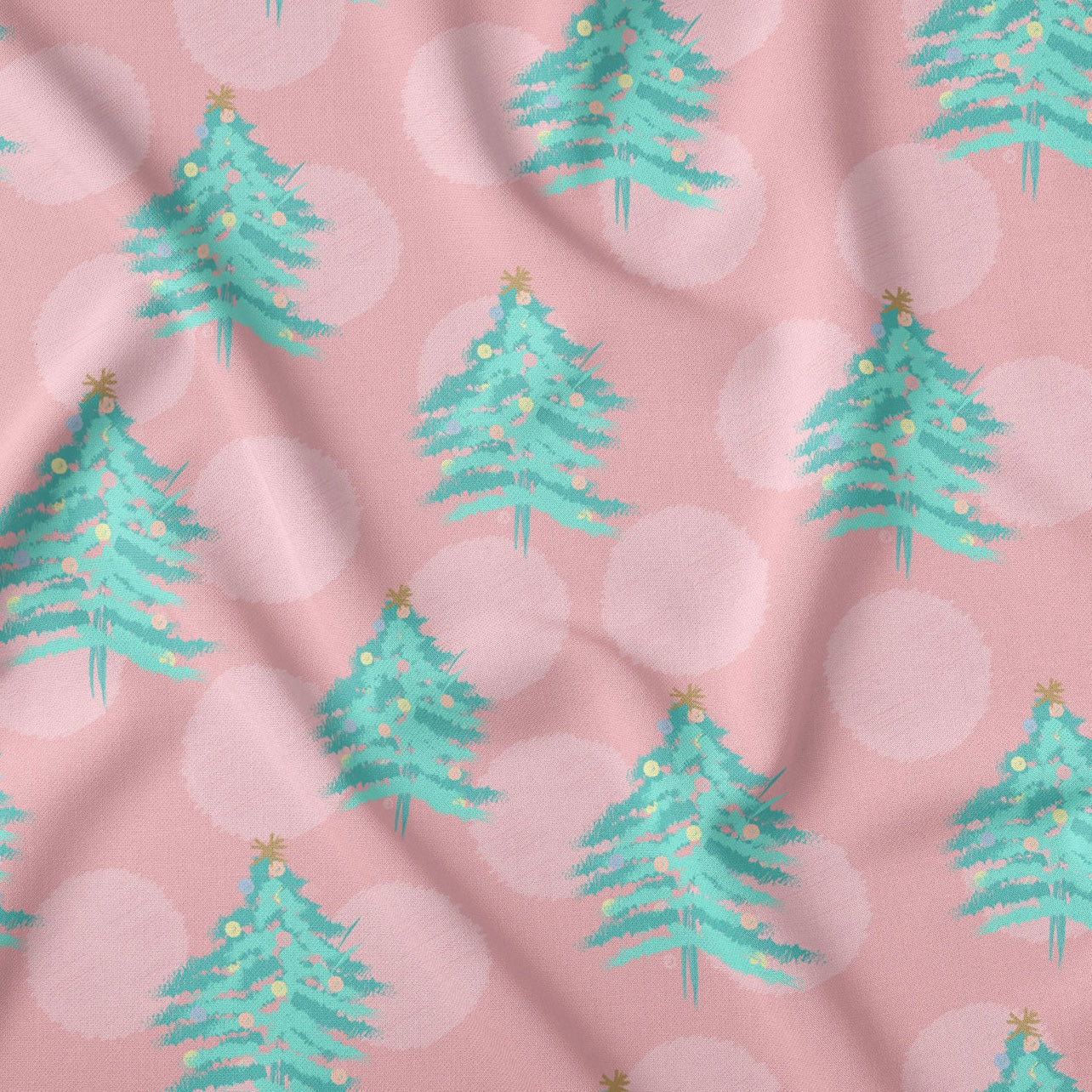 Frosted Christmas Tree Rosy