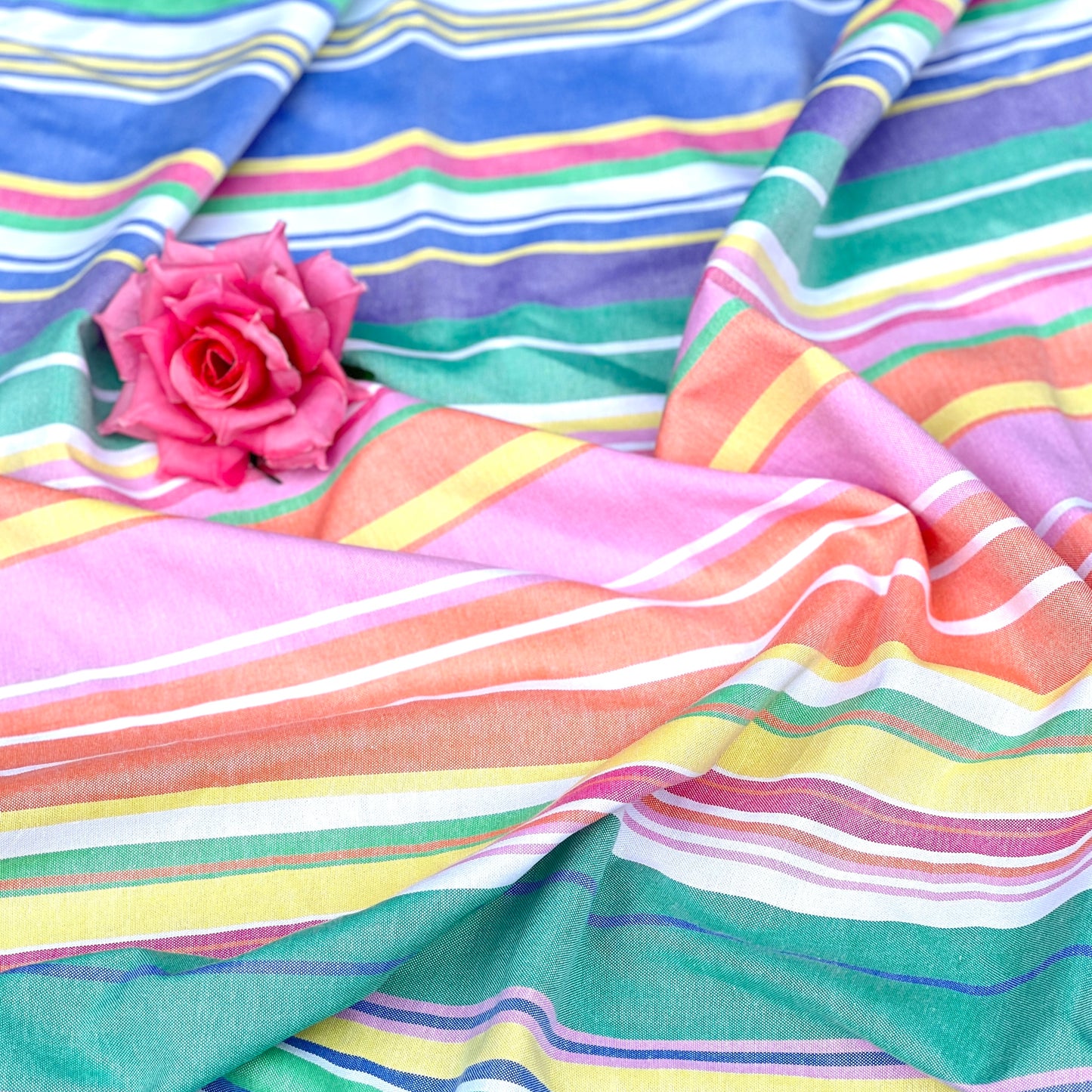 Gelato Stripe Oxford Cotton Sample