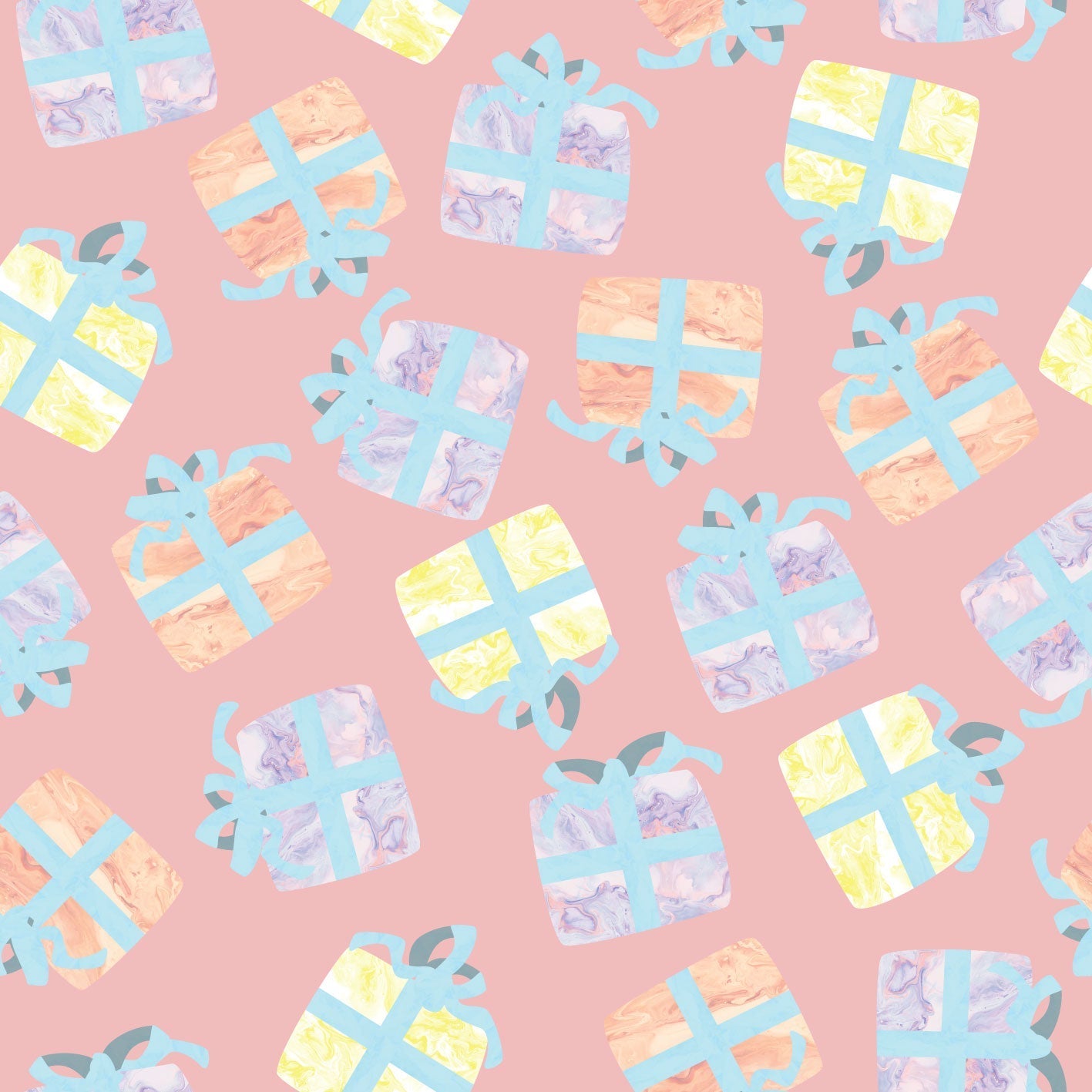 Marble Parcels Rosy Touch