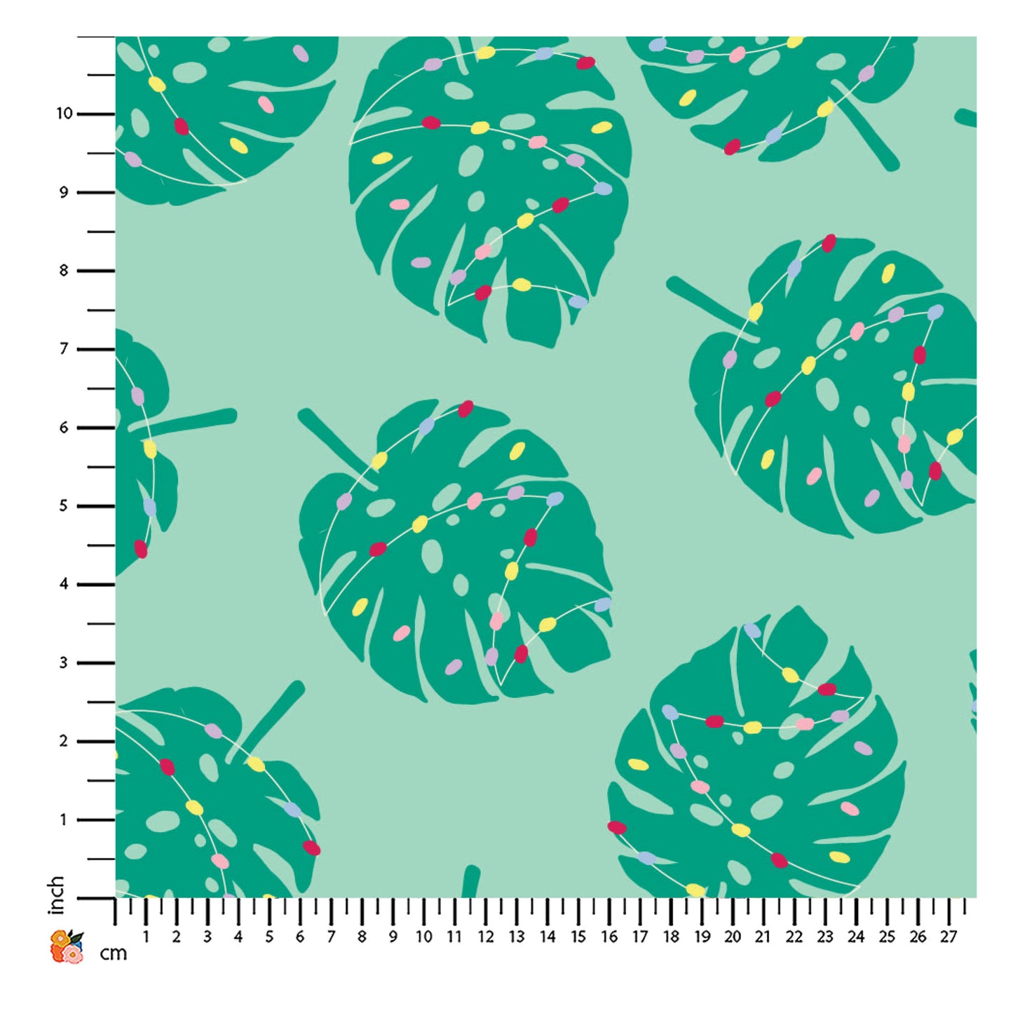 Monstera Christmas Vivid Green