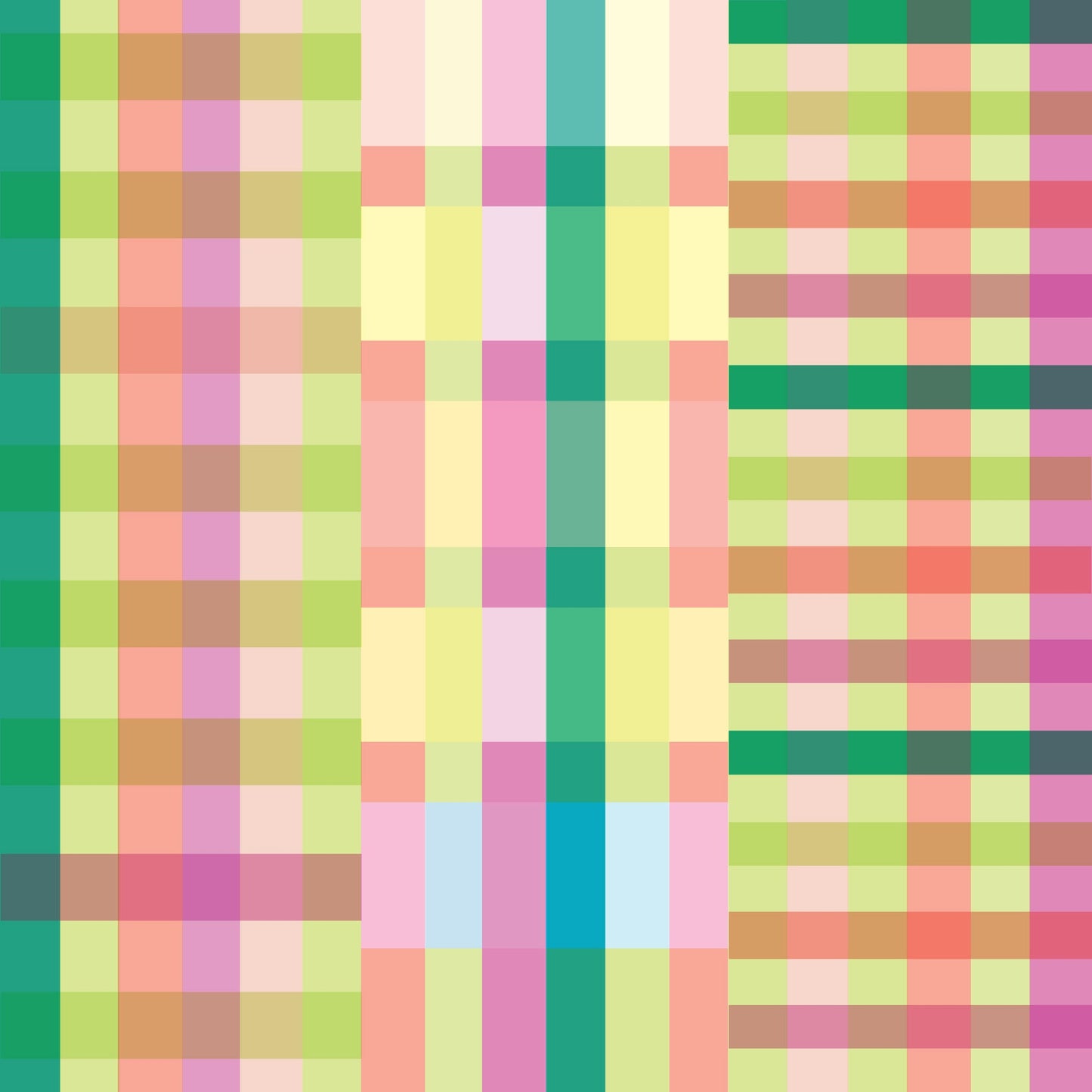 Mended Check Summer Bliss