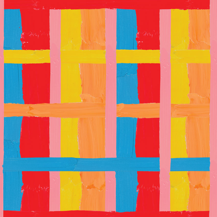 Hand-Painted Painted Check Out