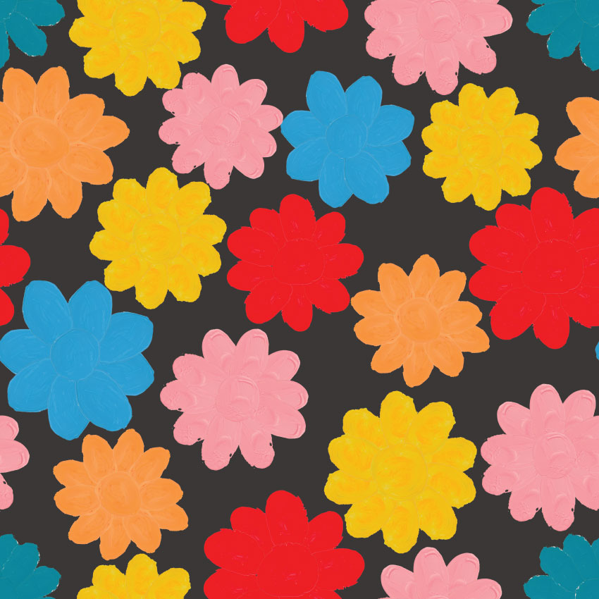 Hand-Painted Flower Power Licorice