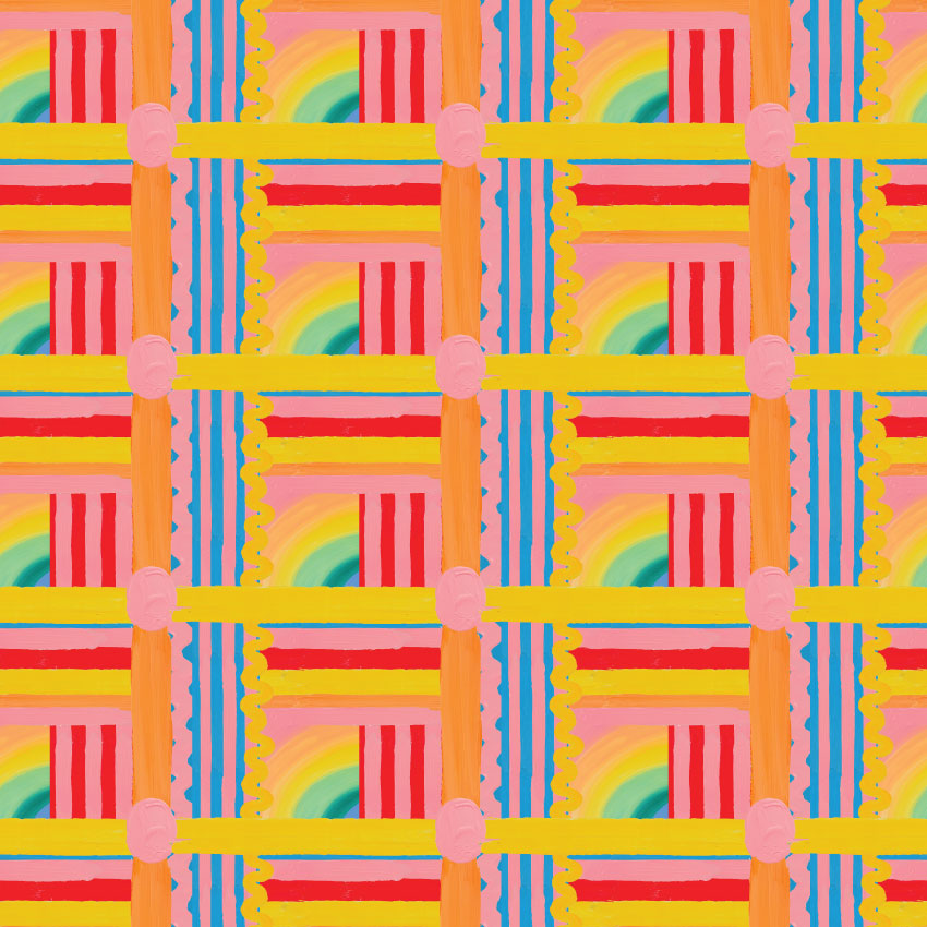 Hand-Painted Rainbow Out There