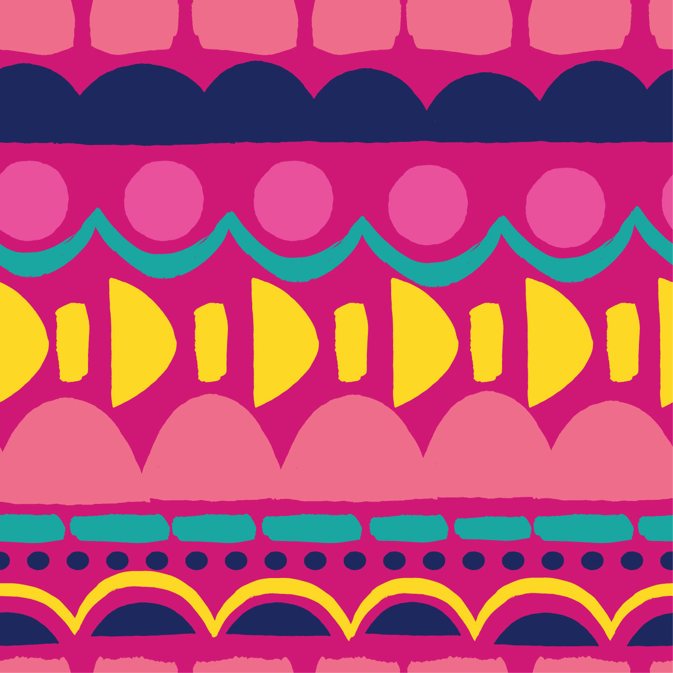 Stampa Hyper Fuchsia Multi