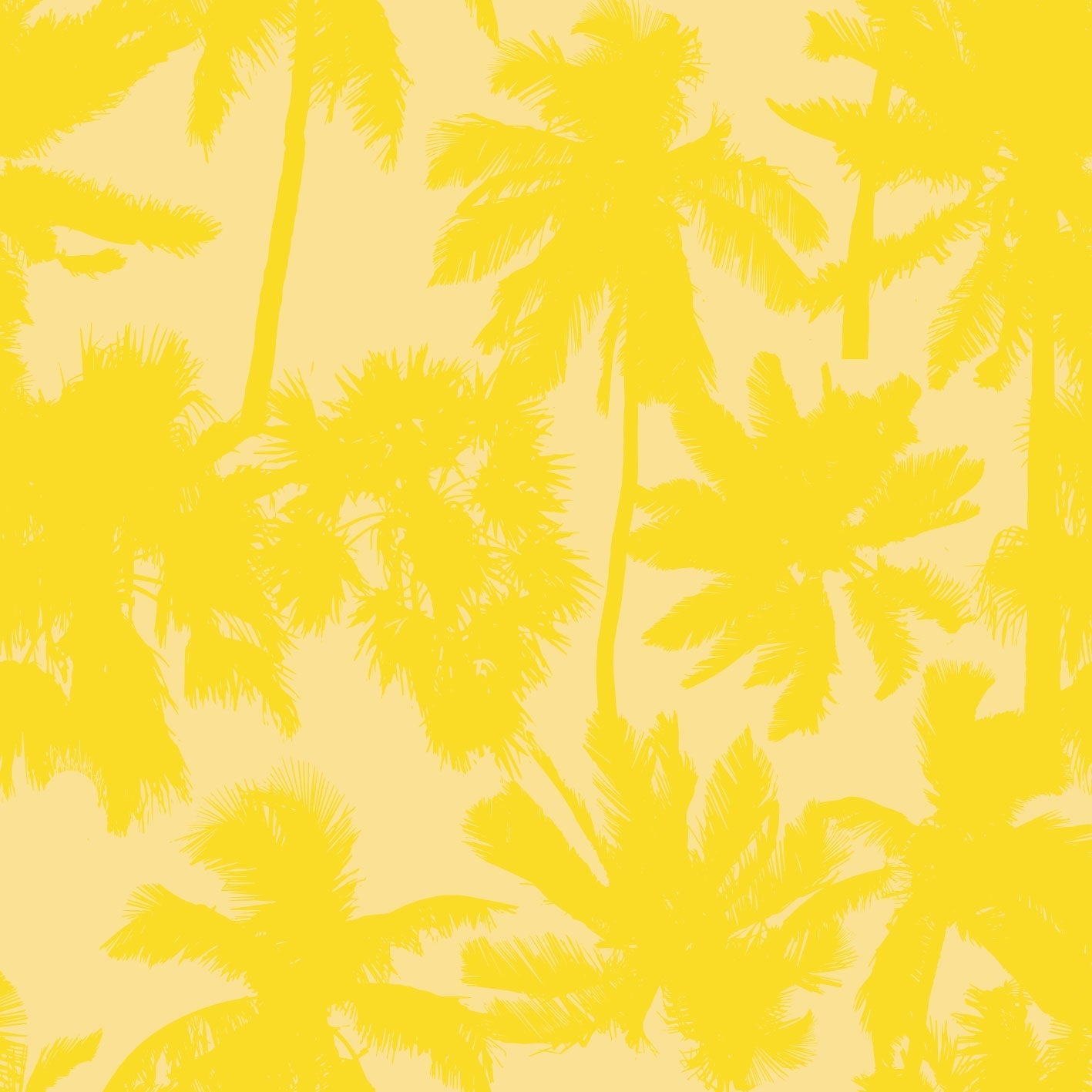 Stencil Palm Summer Bliss Yellow