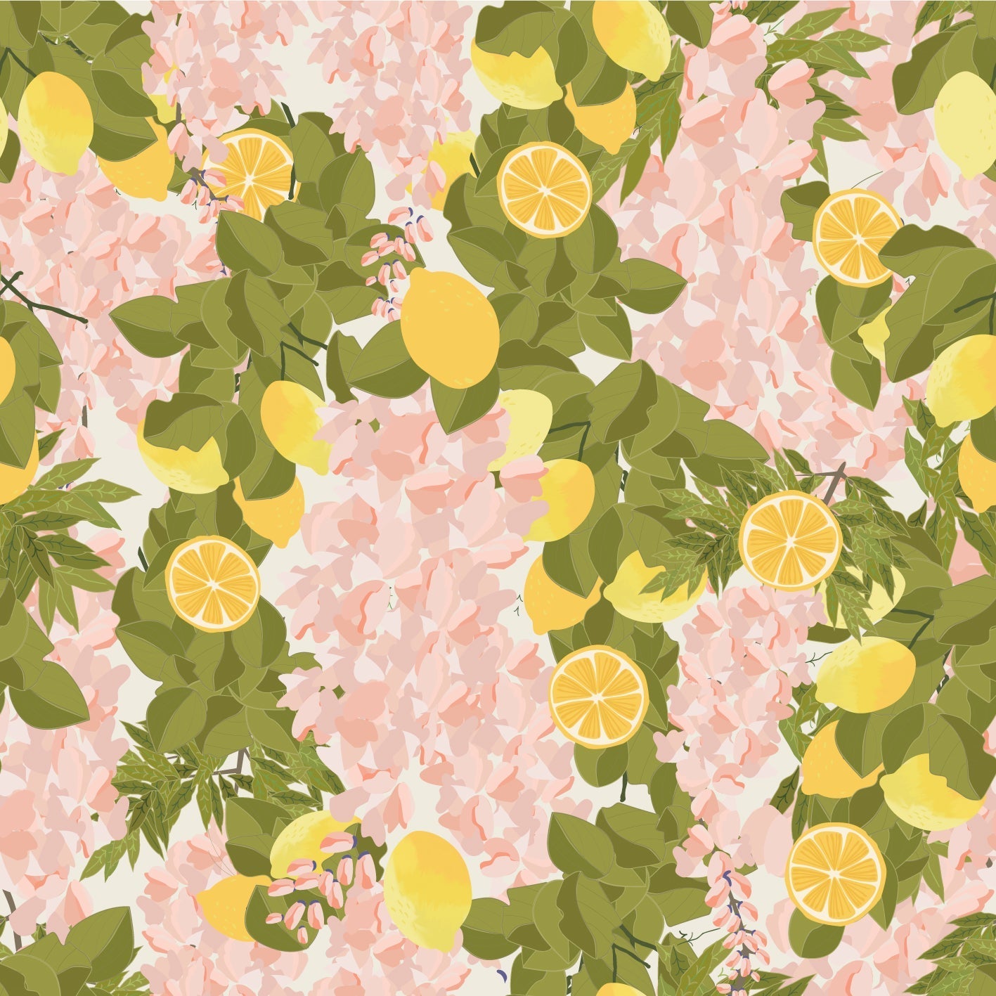 Wisteria and Lemons Terra Solis - Tapioca