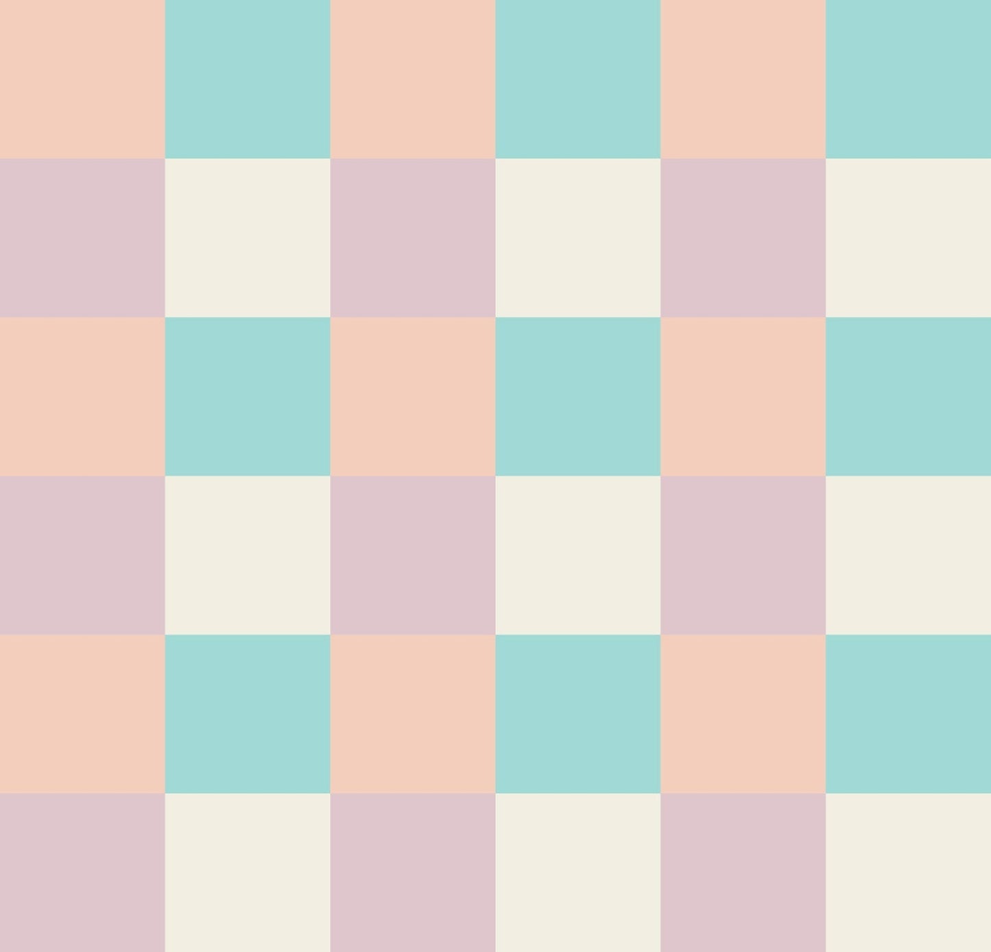 Simple Gingham Whizz Fizz Bleached Aqua
