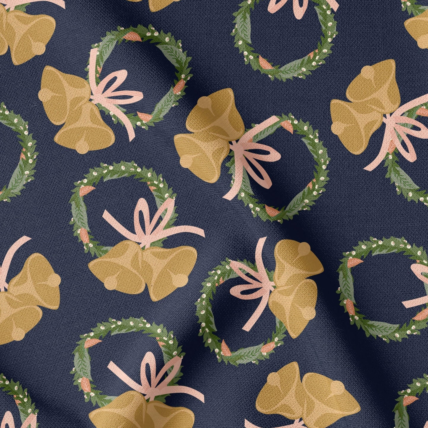 Bell and Wreath Navy