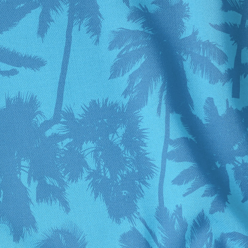 Stencil Palm Absolute Azure