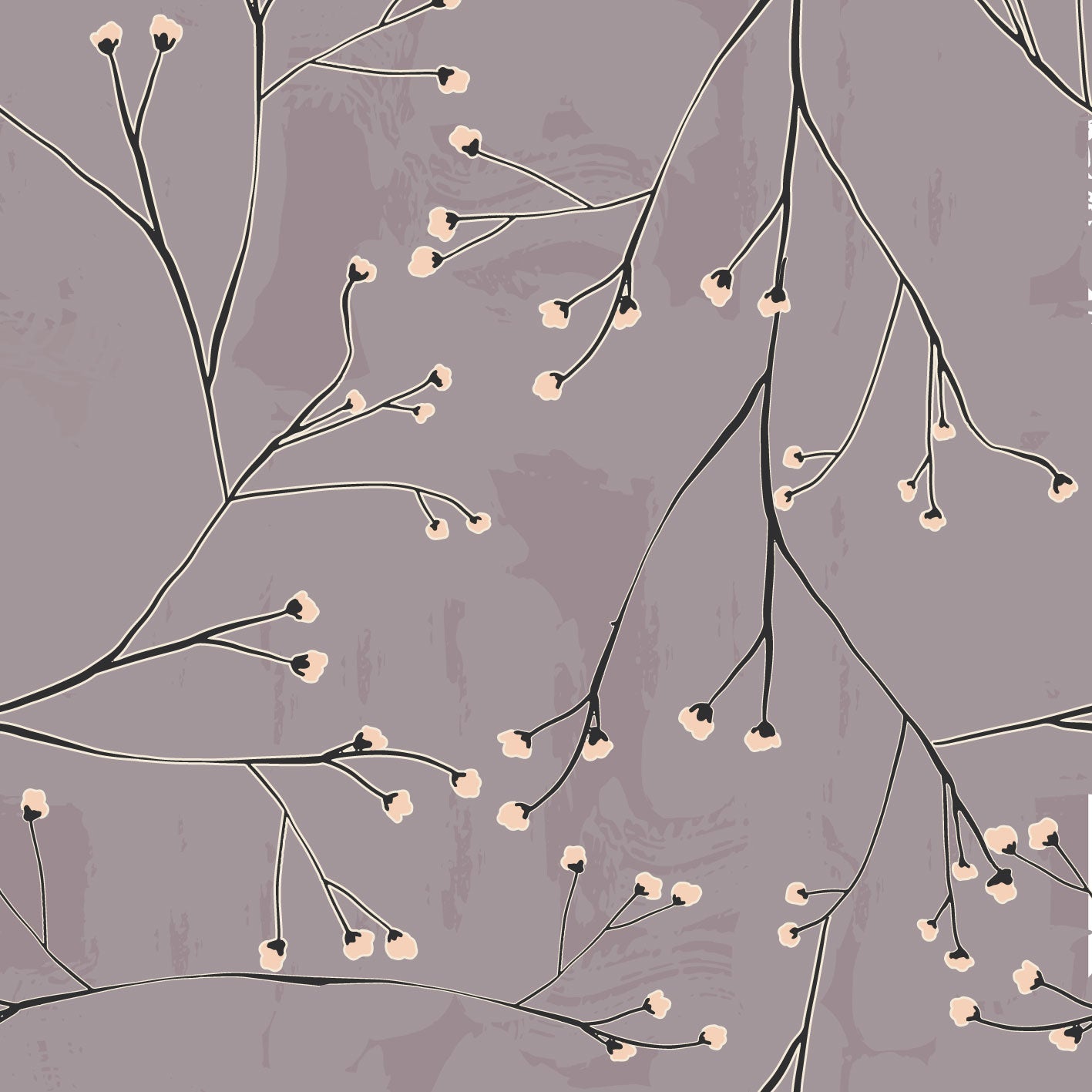 Aseatic Flower Gossamer Garden Taupe Grey