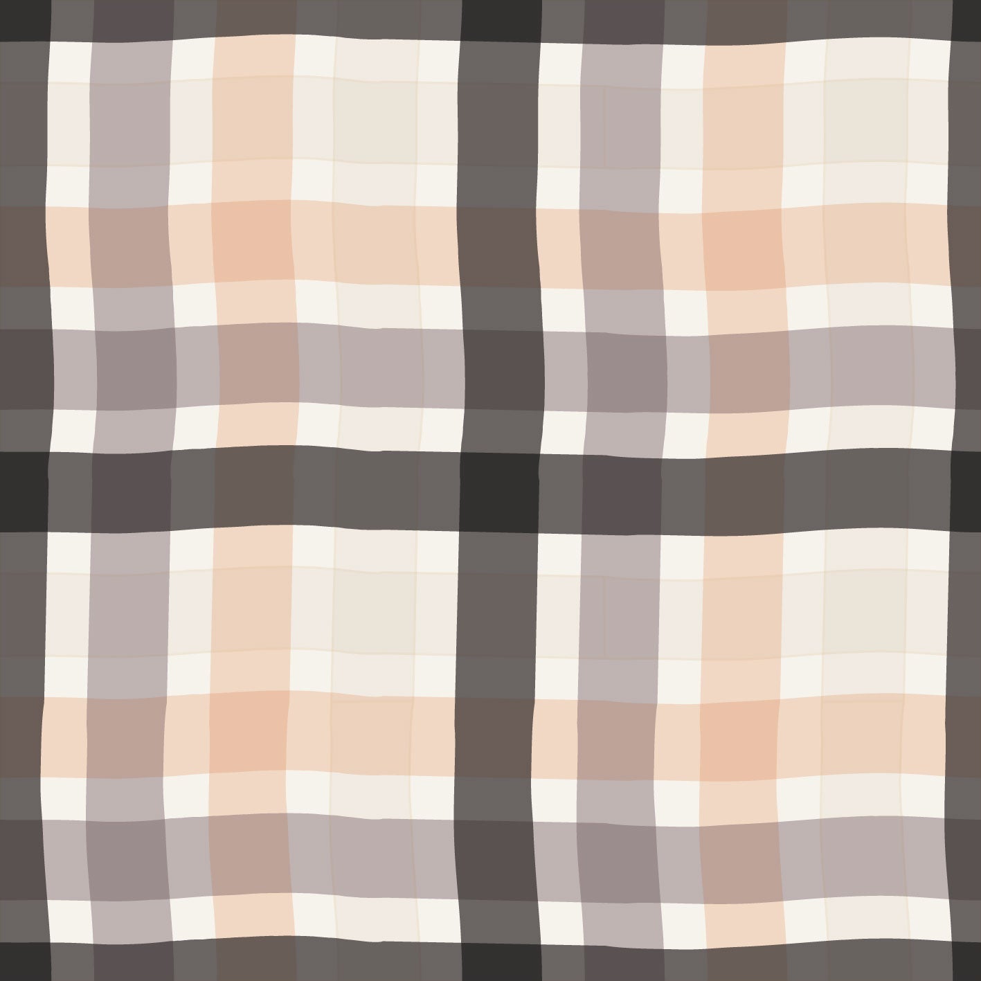 Aseatic Plaid Gossamer Garden Taupe Grey