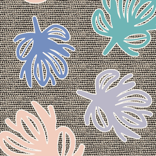 Block Flower Gossamer Garden Black & Pastel