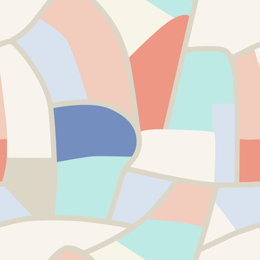 Block Lines Gossamer Garden Whitecap Grey