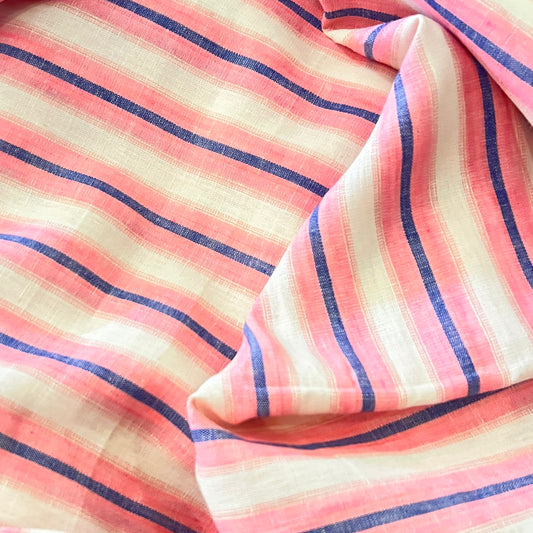 Diva Yarn-Dyed Stripe Linen Sample