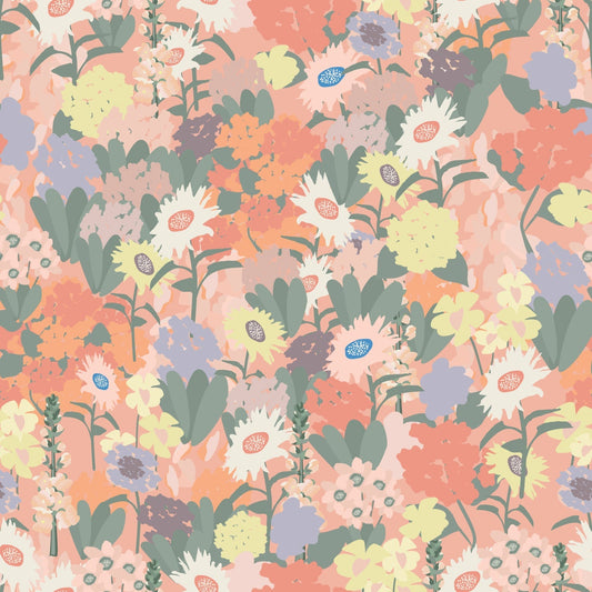 Dream Floral Peach Tide - Whispering Peach