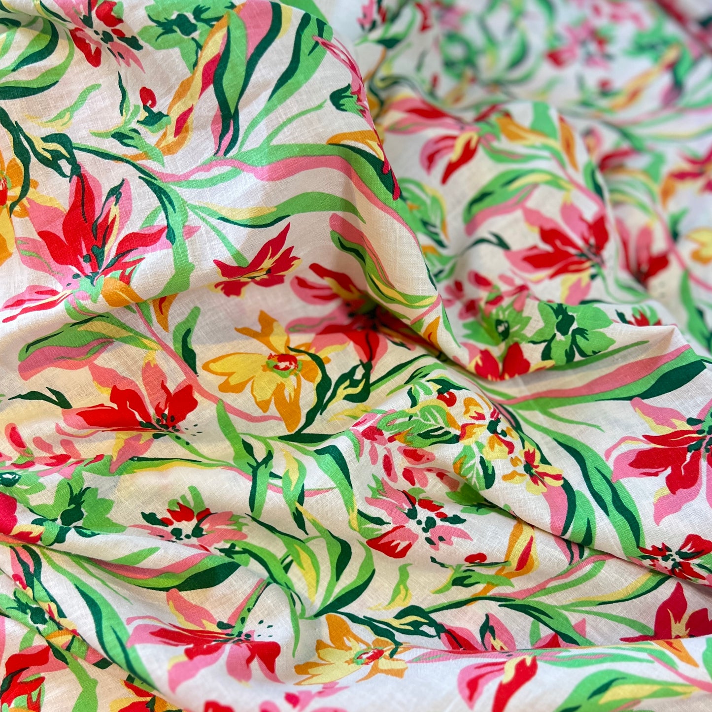 Freesia Lightweight Linen Sample