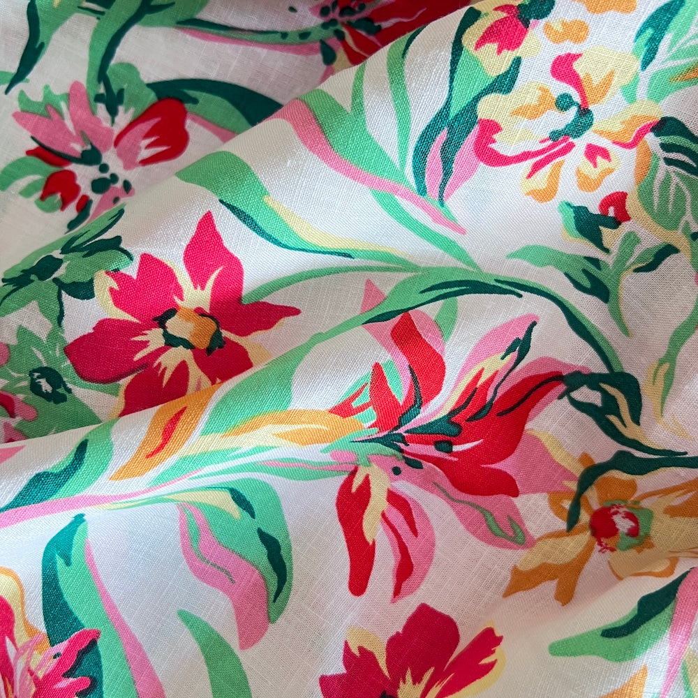 Freesia Lightweight Linen Sample