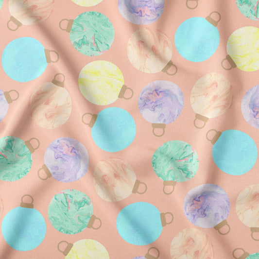 Frosted Bauble Peach