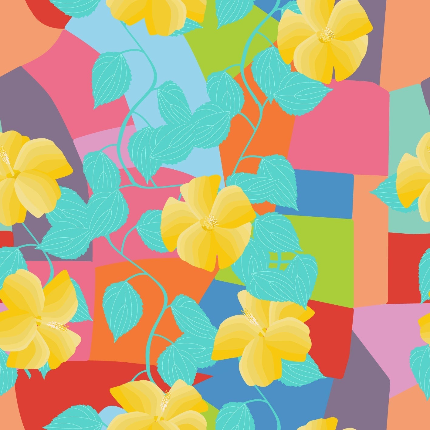 Graphic Hibiscus Dopamine Drift