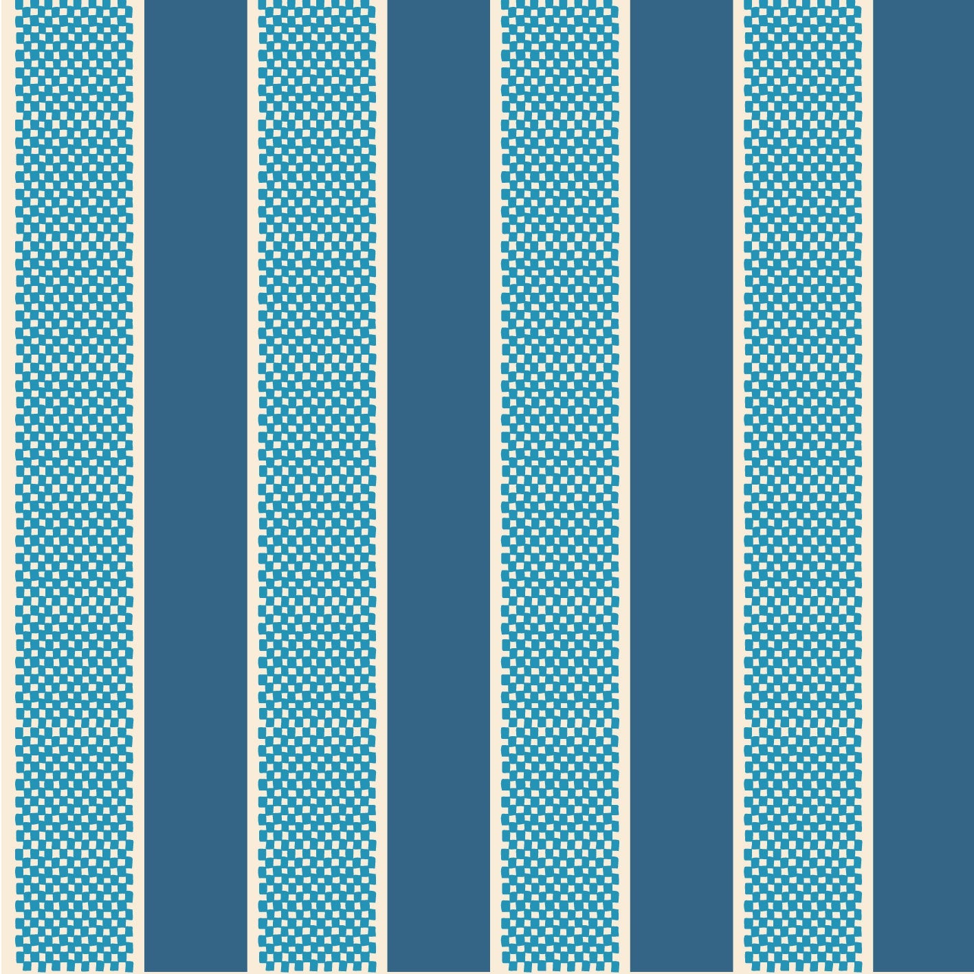 Harlequin Stripe Denim