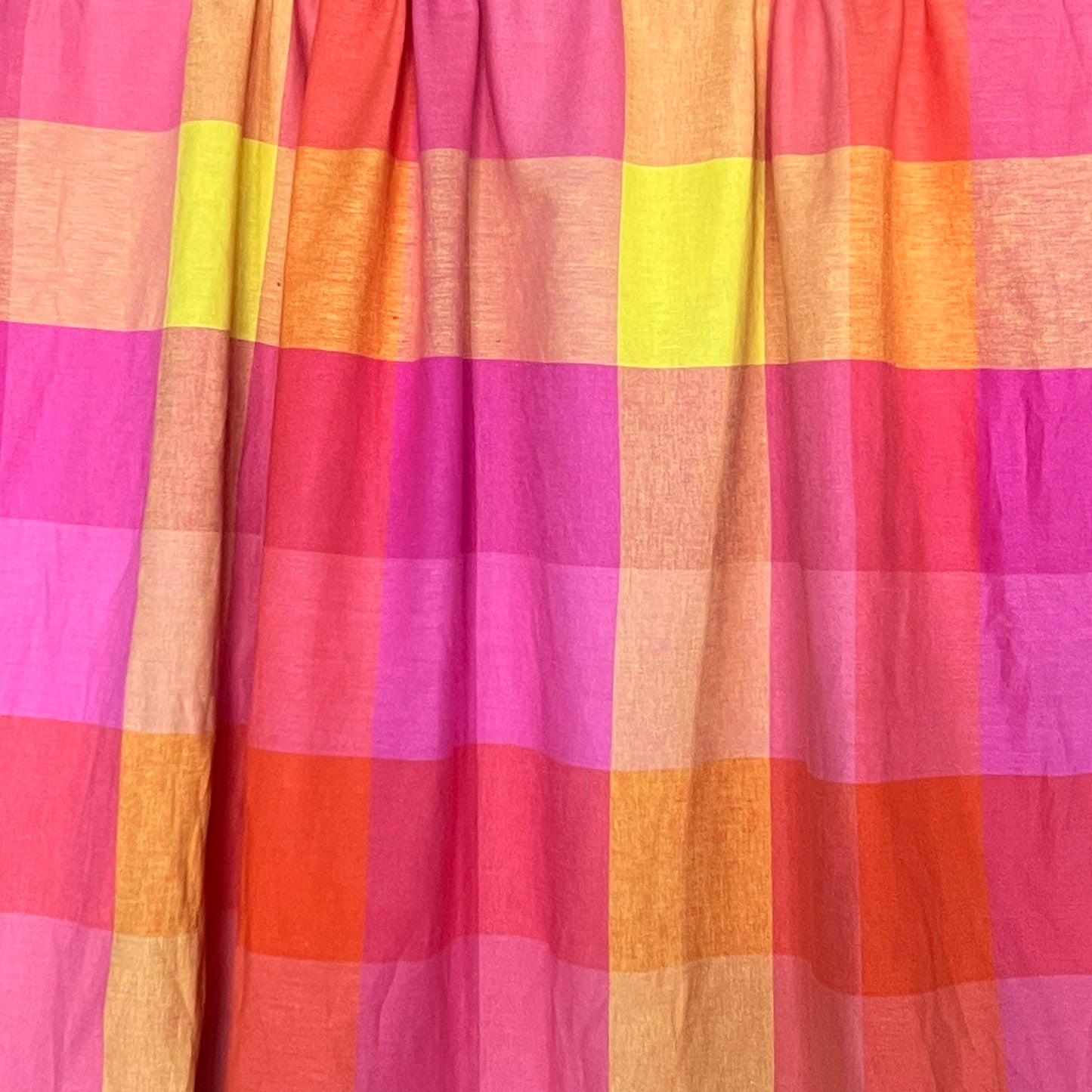 Berry Zest Gingham Yarn Dyed Linen