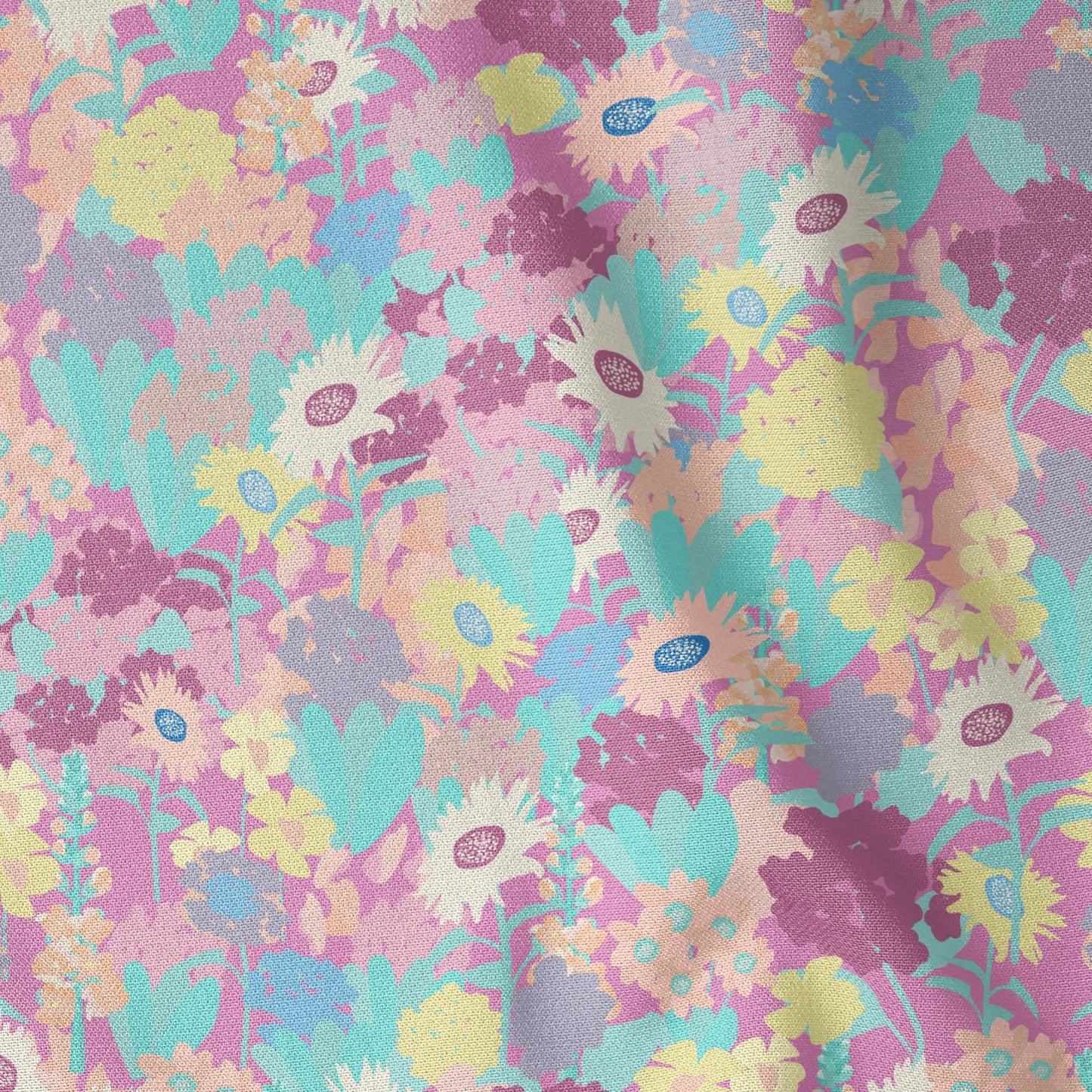 Meadow Daisy Fuchsia Pink