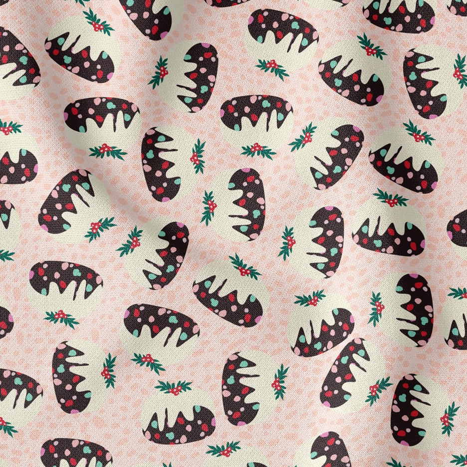 Polka Dot Pudding Whispering Peach