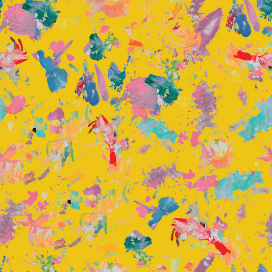 Hand-Painted Art Room Yellow