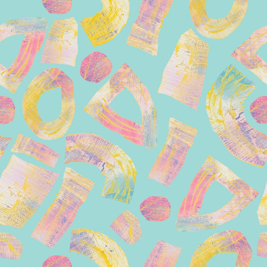 Palette Pop Painted Gelato Shapes Bleached Aqua