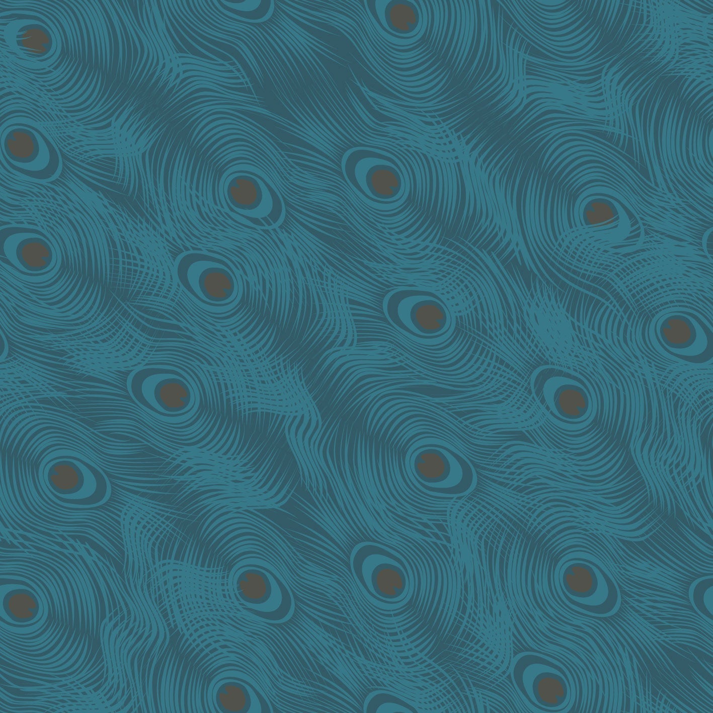 Large Pea Feather Mediterranea - Teal