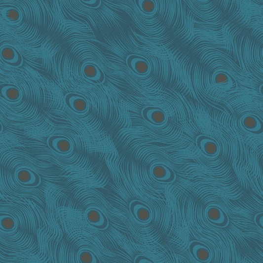 Large Pea Feather Mediterranea - Teal