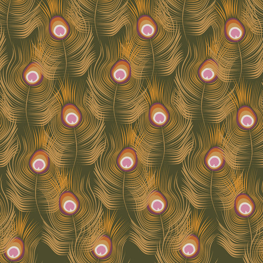 Peacock Feather Amber Haze