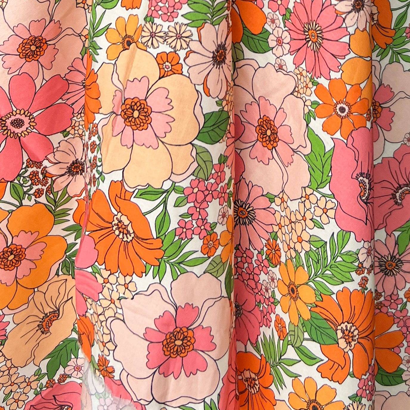 Botanica Orange Zest Cotton Sateen
