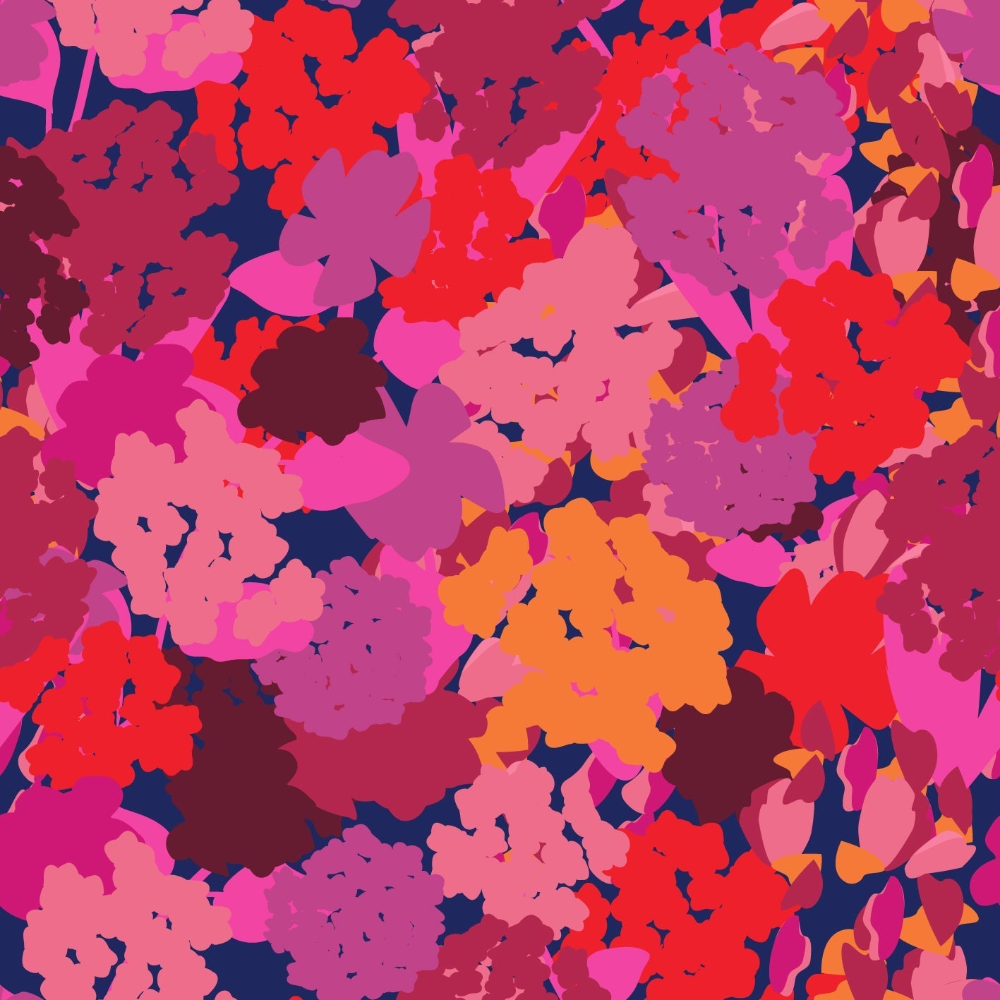 Soft Hydrangea Hyper Fuchsia - Dazzling Blue