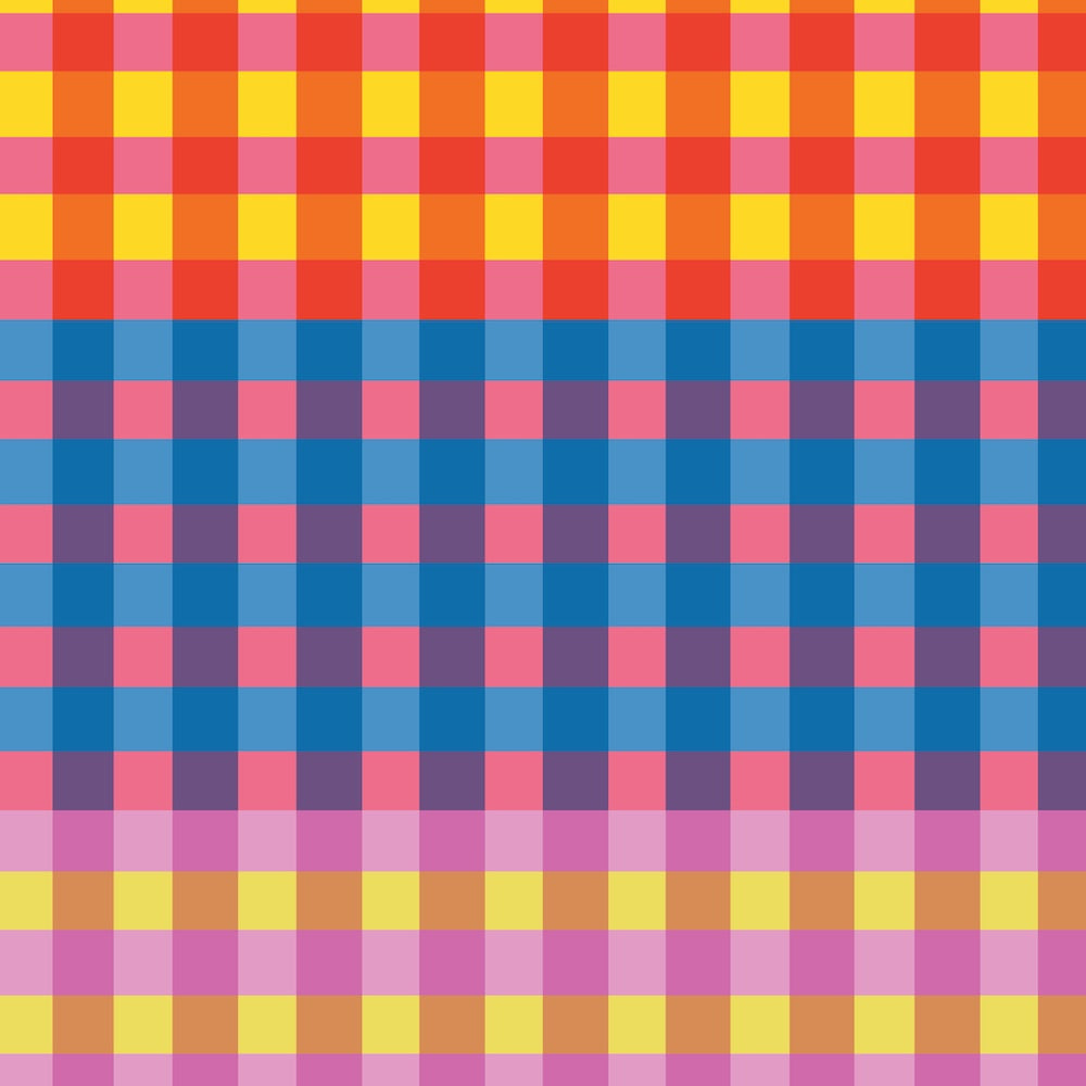 Stacked Gingham Dopamine Drift - Pink Lemonade