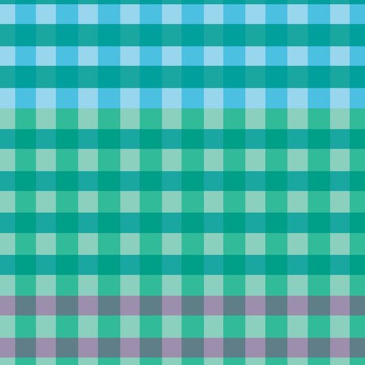 Stacked Gingham Dopamine Drift - Vivid Green