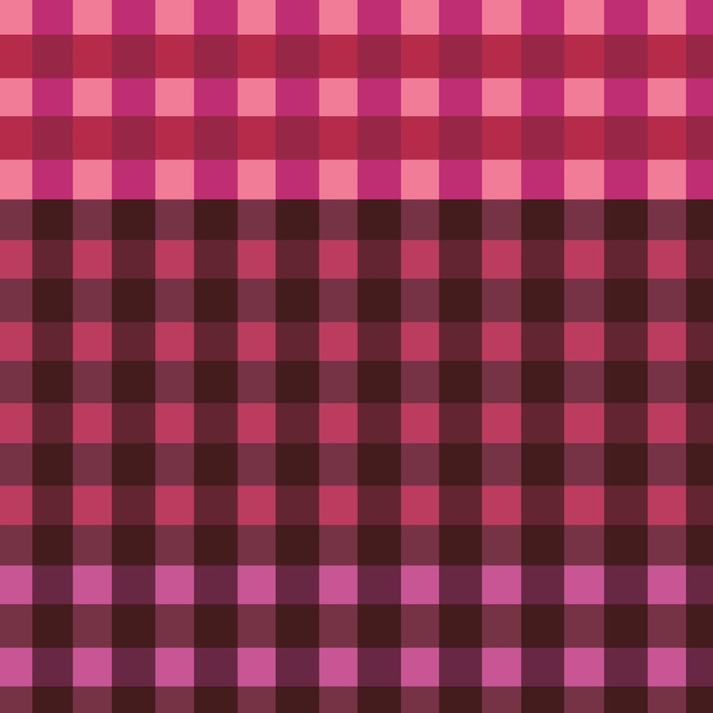Stacked Gingham Hyper Fuchsia