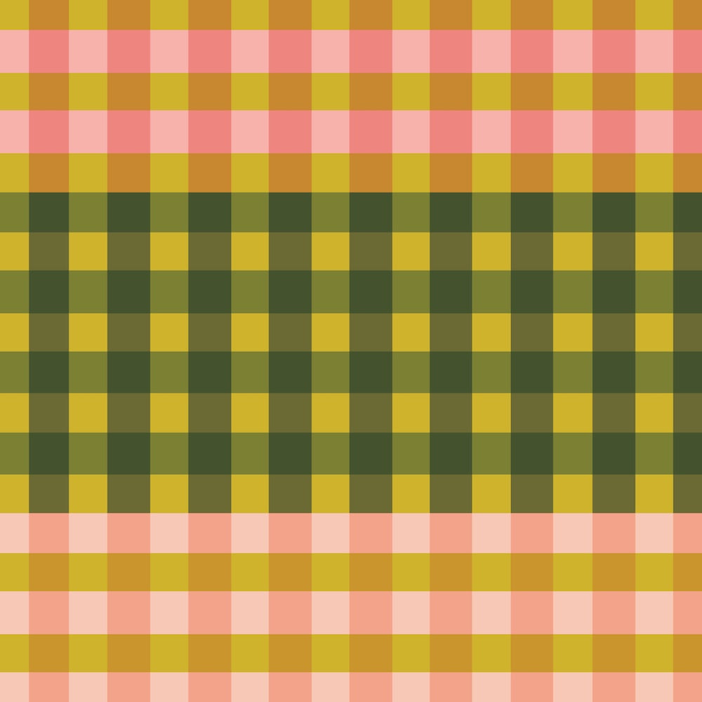 Stacked Gingham Terra Solis - Cypress Pink