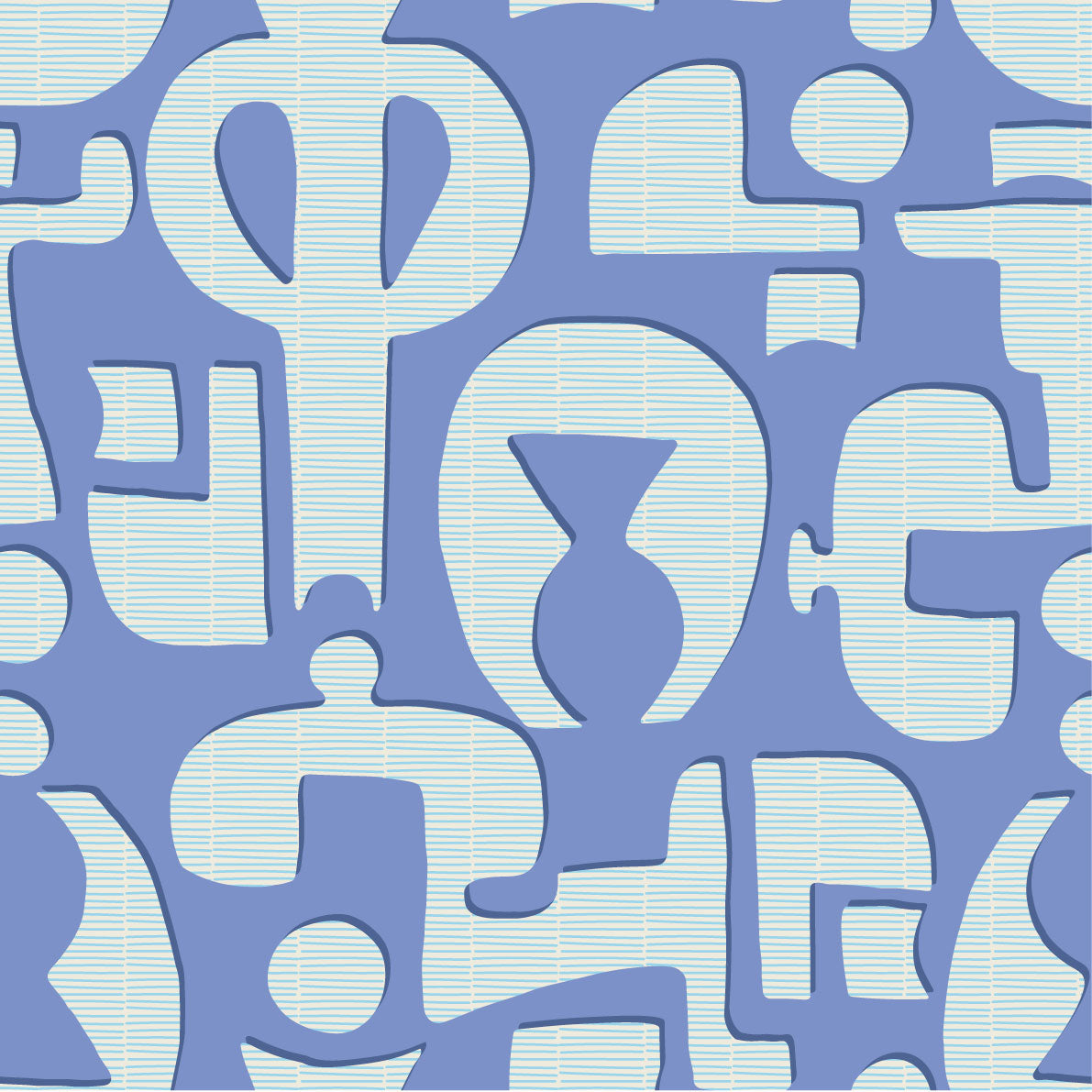 Vessels Stripe Summer Bliss Mountain Bluebird