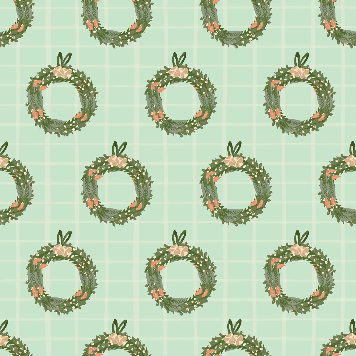 Wreath And Ribbon Veiled Vista