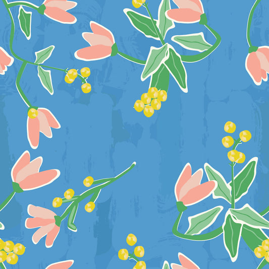 Wattle & Flower Azure