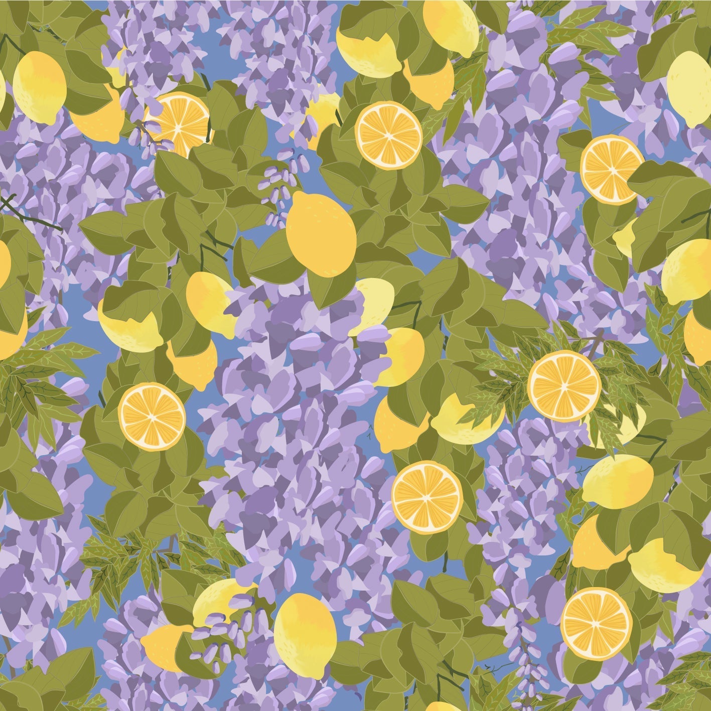 Wisteria and Lemons Terra Solis Mountain Bluebird