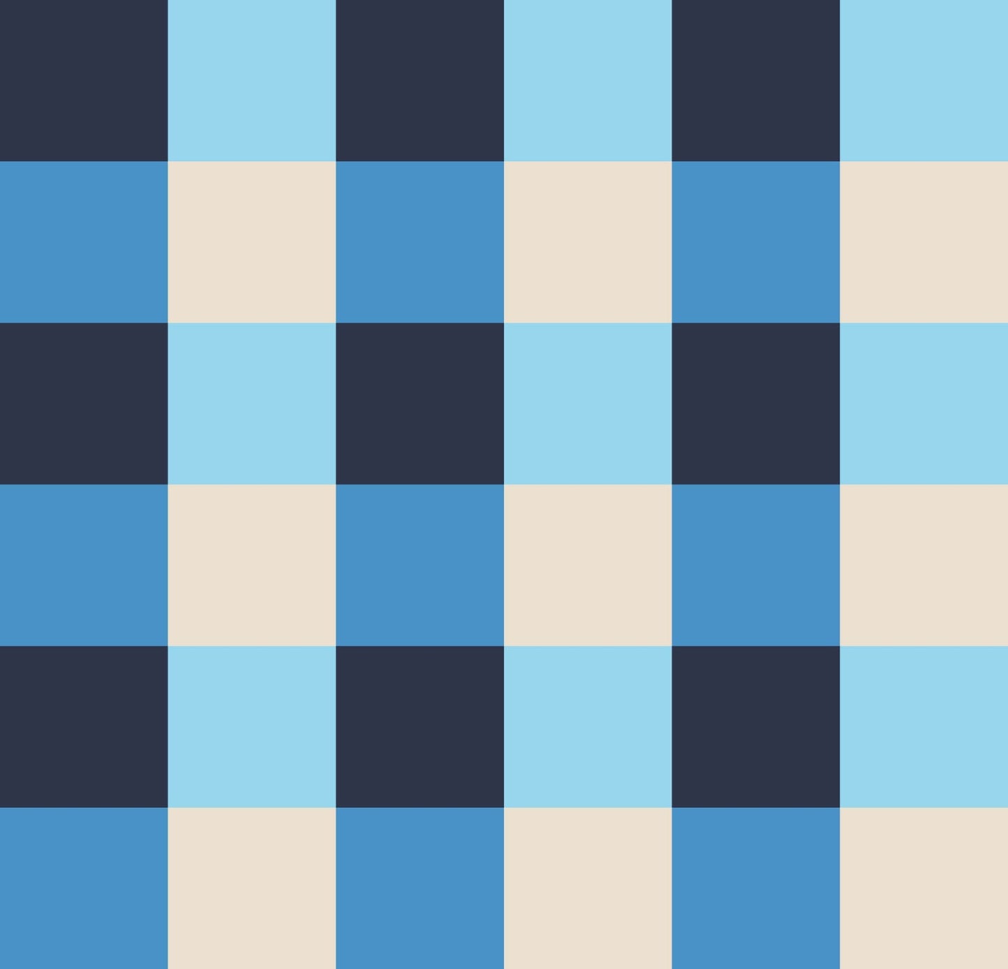 Simple Gingham Dopamine Drift Blue