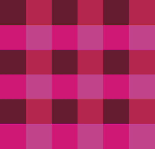 Simple Gingham Hyper Fuchsia - Fuchsia
