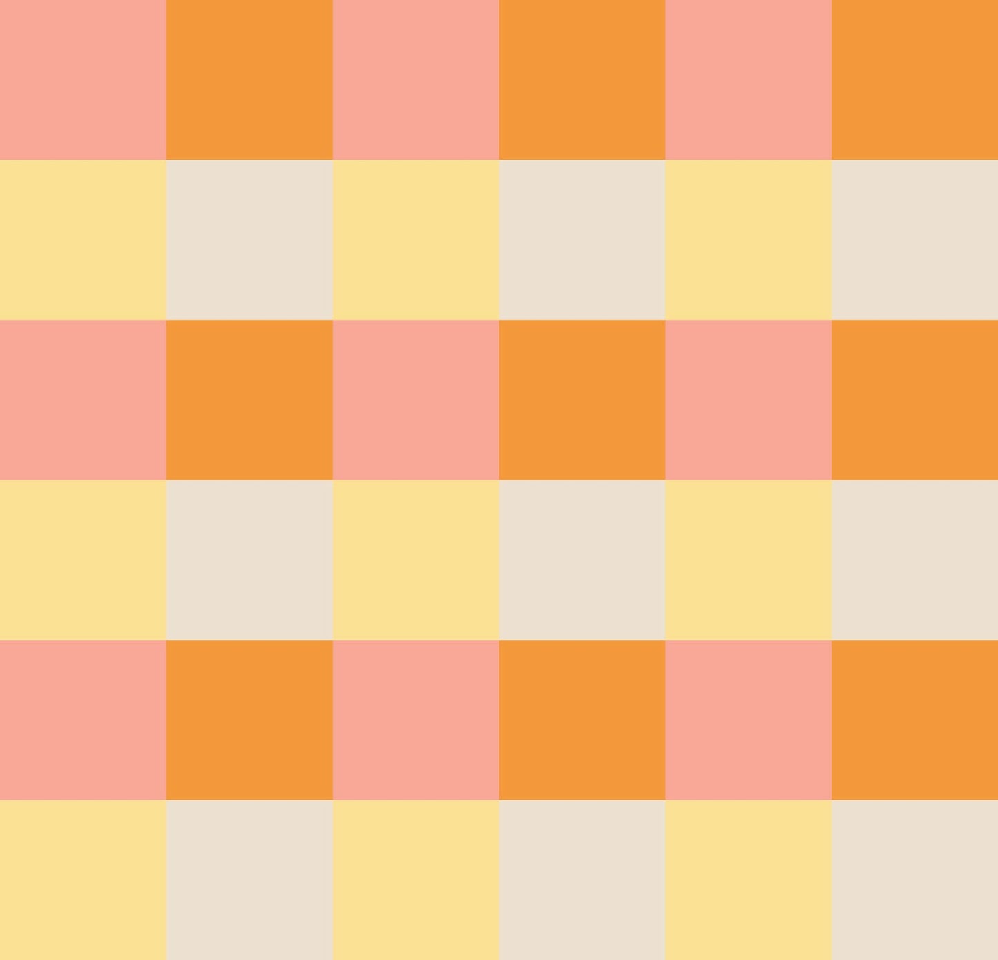 Simple Gingham Summer Bliss Orange & Lemon